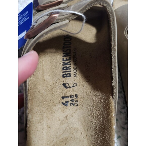 BIRKENSTOCK Arizona 41 Oiled Leather Unisex Size M8/W10 Tobacco Brown With Tags - Picture 11 of 14